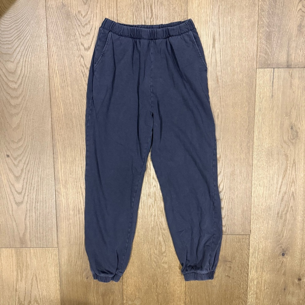 Zara Dark Gray Elastic Waist Track Joggers